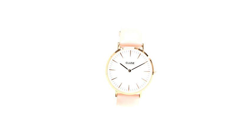 Pink Leather Watch